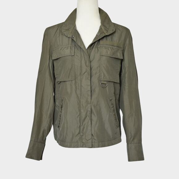 GAP Women's Army Green Rain Coat Utility Jacket Size S - Picture 1 of 10